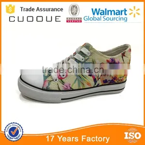 2016 Women Increasing Canvas Shoes Flower Printing Shoes thumbnail-3
