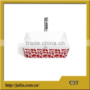 C37 Above Counter Sink Wash Basin, Art Basin Manufacturer, Red Sink thumbnail-1