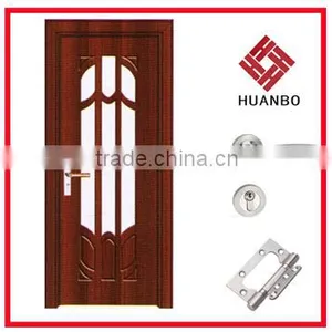 Luxury Design MDF Pvc Interior Room Door Design W88 thumbnail-1