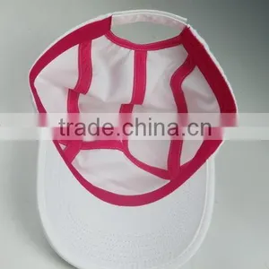 Plain White Soft Fabric Ladies Sports Cap thumbnail-5