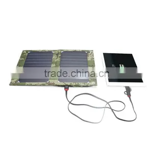 New Premium 10W 5V Built-in 6000mah Polymer Battery Sun Power Solar Panel Outdoor Charging for Mobile Phone thumbnail-3