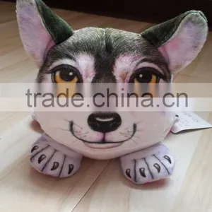 3 D Plush Wolf Cellphone Seat Plush Toy Wolf Shaped Mobile Phone Holder Plush Material Animal Wolf Shaped Mobile Seat Holder thumbnail-1
