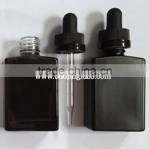 30ml Matte Black Square Essential Oil Glass Jars thumbnail-1