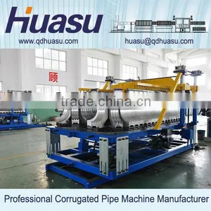 Plastic Drainage Pipe Machinery UPVC Double Wall Corrugated Pipe Extrusion Line thumbnail-3