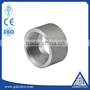 304/316 Stainless Steel NPT Threaded Half Pipe Coupling thumbnail-1
