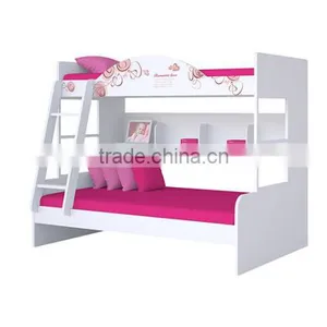 Factory Supply Newest Design MDF Material Kids Bunk Bed thumbnail-5