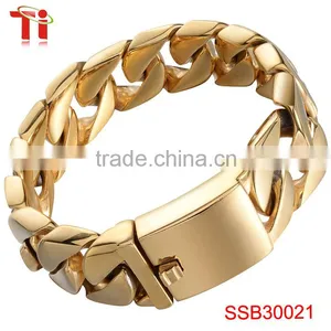 High Quality Men's Bracelet 2016, Fashion Gold Plated Chain Bracelet, Wholesale New Products Bracelet thumbnail-3