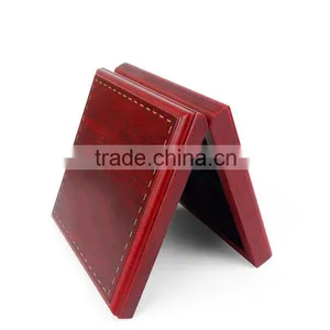 Chinese Factories Wholesale Custom High-grade Wooden Gift Boxes, Deep Red Fashion Beautiful Display Box thumbnail-3