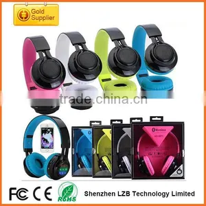 2015 Brand New Bluetooth Wireless LED Headphones With Mp3 Player thumbnail-6