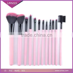 12pcs High Quality Best Price Pink Cosmetic Makeup Brushes Set thumbnail-5