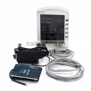 CE ISO Approved Vital Sign NIBP SpO2 Monitoring Adult Pediatric and Neonatal Portable Multiparameter Ambulance Patient Monitor thumbnail-2