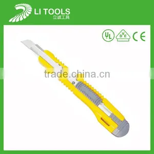 New Design Retractable Sliding Box Cutter Knife With Carbon Steel Blade thumbnail-1