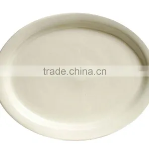Large Serving Platter/Tray White Acrylic- 18" Long x 14.5" Wide- Set of 2 thumbnail-1