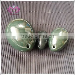 2015 New Genunie he Tian Jade Nephrite Jade Egg Set Yoni Eggs thumbnail-1