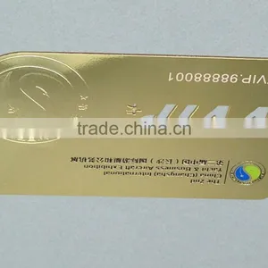 Free Sample Cut Letters Metal VIP Card Gold Metal Card for Members thumbnail-5