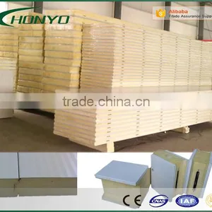 ShanDong HONYO High Quality Insulated Color Steel Polyurethane Sandwich Panel for Wall and Roof thumbnail-4