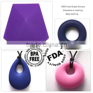 Soft on Babies Gums BPA Free Teething Pendant Necklace thumbnail-1