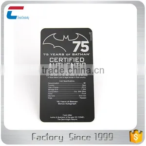 Good Qualitity Customized Etched and Filling Color Matte Black Metal Card thumbnail-3