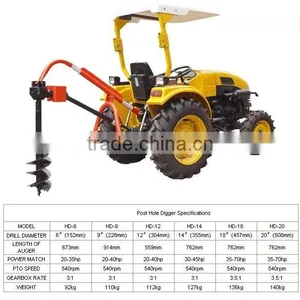 Farm Tractor Implements PSOT HOLE DIGGER thumbnail-1