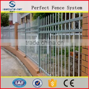 3-rail Steel Ornamental Garden Borded Fence thumbnail-3