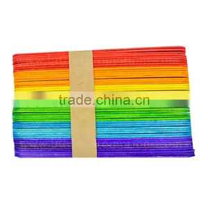 Different Children Color Sterilize Disposable Wooden Tongue Depressor thumbnail-2