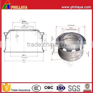 PHILLAYA Semi Trailer Air Suspension 13 Ton American Axle thumbnail-5