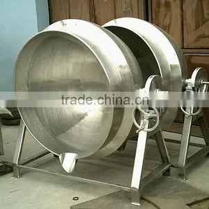 Tilting Cooking Kettle Jacketed Cooking Kettle 200L Cooking Pot thumbnail-1
