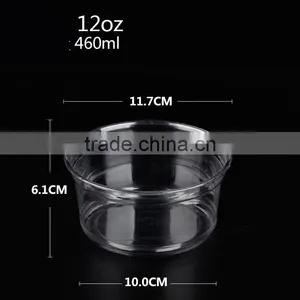 Super Cheap Useful Disposable 12oz Plastic Blister Salad Bowl thumbnail-4