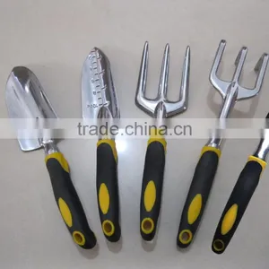 5pcs High Quality Aluminium Garden Hand Tools Rubber Handle thumbnail-1
