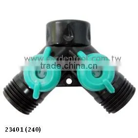 Garden Y Connector With Shut Off Valve thumbnail-1