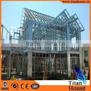 Cold-Formed Steel Prefabricated House of Light Gauge Steel Structure thumbnail-1