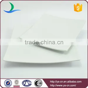 Porcelain White Square Shape Wholesale Dinner Plates thumbnail-3