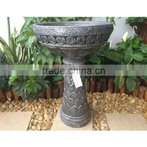 Metallic Fiber Glass Bird Bath Water Feature thumbnail-1