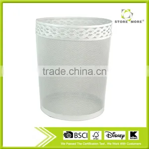 Silver Home Punched Metal Mesh Bins and Waste Dust Bin for Office or Kitchen thumbnail-1