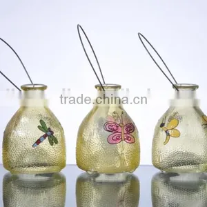 Garden Decorative Hand Painted With Animals Hanging Glass Insect Catcher thumbnail-1