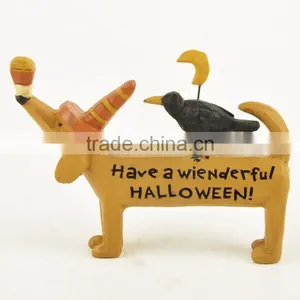 Custom Halloween Party Cute Dressed Dog Statue Supplier thumbnail-3