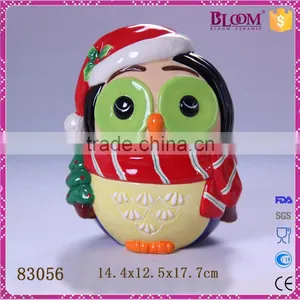 Cute Small Figurines Decoration Ceramic Coin Saving Box thumbnail-1
