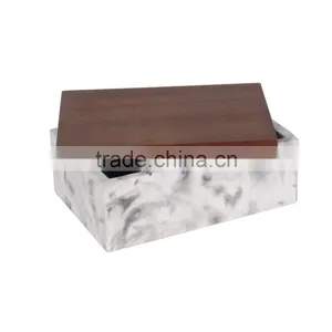 Professional Concrete Kitchen Accessories Container With Wooden Lids thumbnail-3