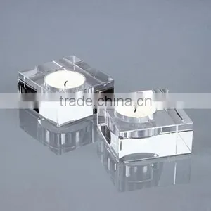 Square Crystal Candle Holder for Home Decoration thumbnail-1