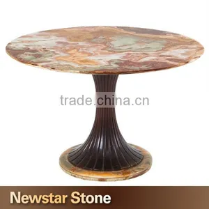 Chinese Popular Polished Onyx Dining Table Marble thumbnail-1