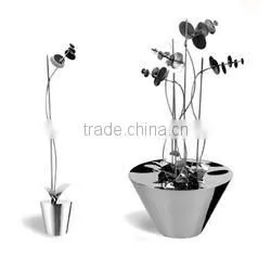 Modern Stainless Steel Metal Large Flower Vases Decoration Flower Tall Vase thumbnail-4