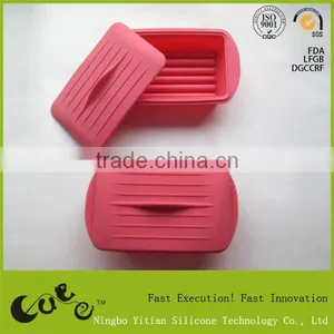 Silicone Oblong Shape Lunch Box thumbnail-1
