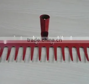 Hand Tools Steel Garden Rake Head R106 With Wooden Handle for Sale thumbnail-2