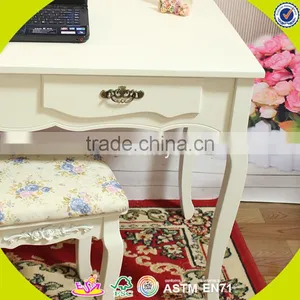 2017 New Design Wooden Bedroom Vanity Furniture High Quality Solid Wooden Youth Bedroom Vanity Furniture W08G192 thumbnail-5