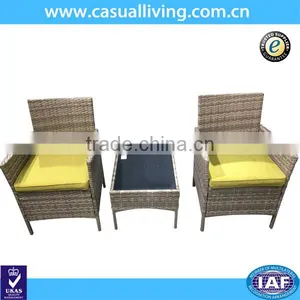Lowes Patio Furniture Garden Rattan Chair And Table thumbnail-1