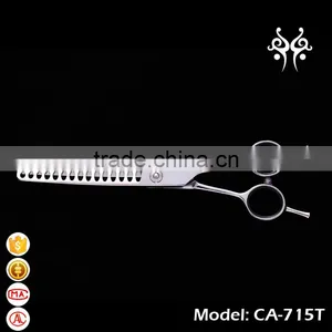 CA-715T 7inch 15teeth Mirror Polished Thinning Scissors Pet Grooming Tools thumbnail-1
