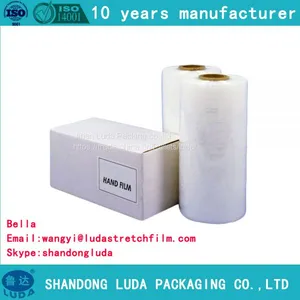Factory Wholesale Anti Tear Transparent PE Plastic Protective Stretch Film Roll thumbnail-1