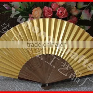 Japanese Style Gold Color Paper Fan Promotional thumbnail-4