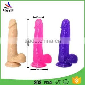 Sex Products Soft Silicone Dildo Powerful Female Filicone Dildo ,Vagina Masturbation Sex Toy , Sex Product Silicone Penis Dildos thumbnail-1