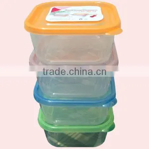 4Pcs Plastic Transparent Plastic Food Container thumbnail-3